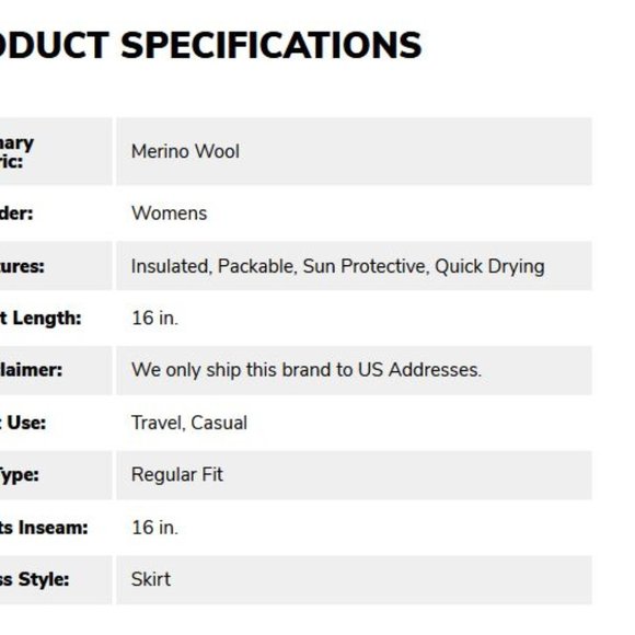 ICEBREAKER Destiny Skirt, Merino & Organic Cotton - Picture 4 of 16